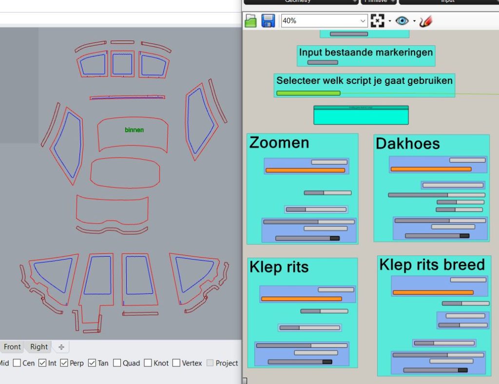 Script in gebruik om zoomen te genereren.