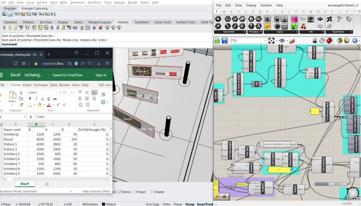 Proof of Concept #1 | Parametrische tentoonstelling vanuit Excel